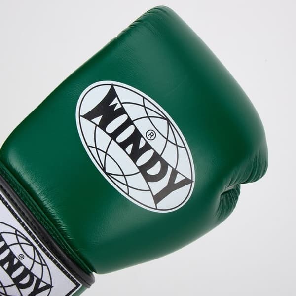 Windy Classic Boxningshandskar i Äkta Läder 14OZ Gröna