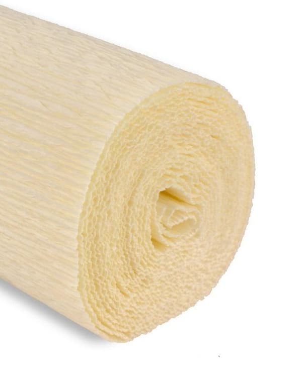 Kreppipaperi 50x250cm 180g kermanvärinen
