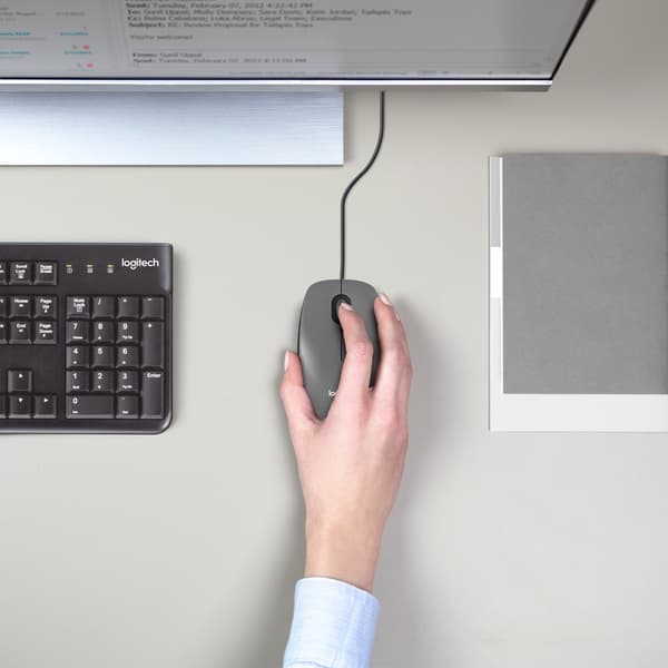 Logitech M100 sort mus