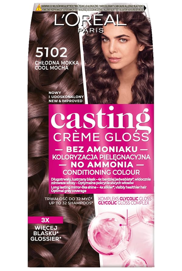 Loreal Casting Creme Gloss -hiusväri - 5102 Cool Mocha (48ml, 72ml, 60ml)