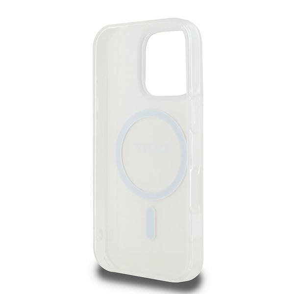DKNY Repeat Texture Pattern With Stripe -suojakuori iPhone 16 Pro Maxille, pinkki