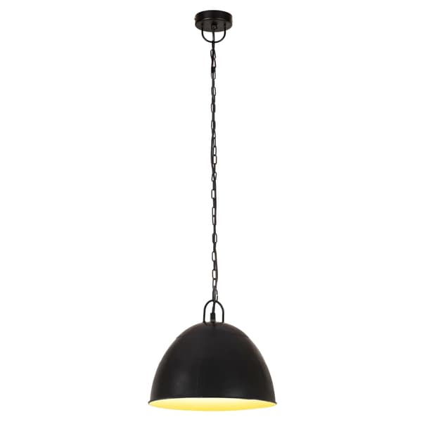 vidaXL industriel pendellampe, 25 W, sort, rund, 31 cm, E27