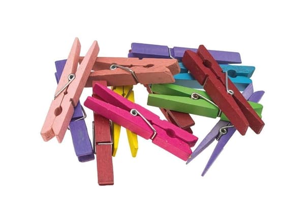 Färgade klämmor 7,5 cm 12 st