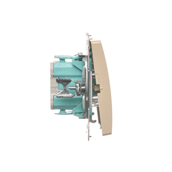 Tryckknappslampa LED-bakgrundsbelysning BEIGE BEIGE Simon Basic