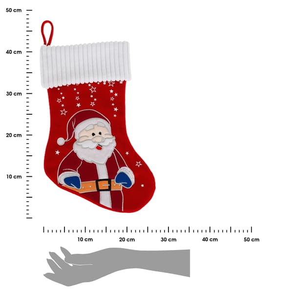 Röd jultomte julstrumpa