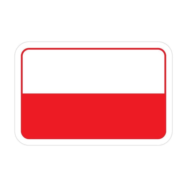 Polsk flagmagnet