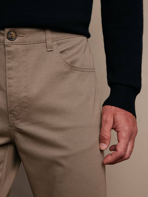 BEIGE DERR BUKSER 36/32