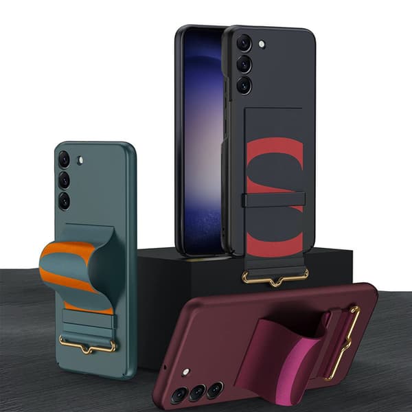 Etui til Samsung Galaxy S23, GKK Strap Cover, sort