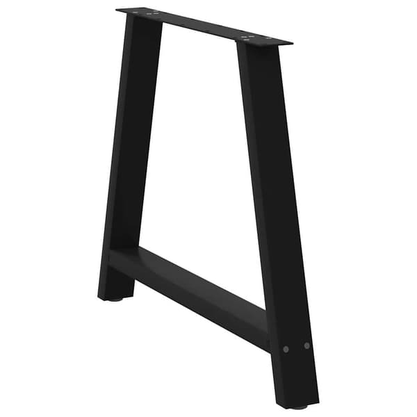 vidaXL sofabordsben, 2 stk., sort, 90x(72-73) cm, stål
