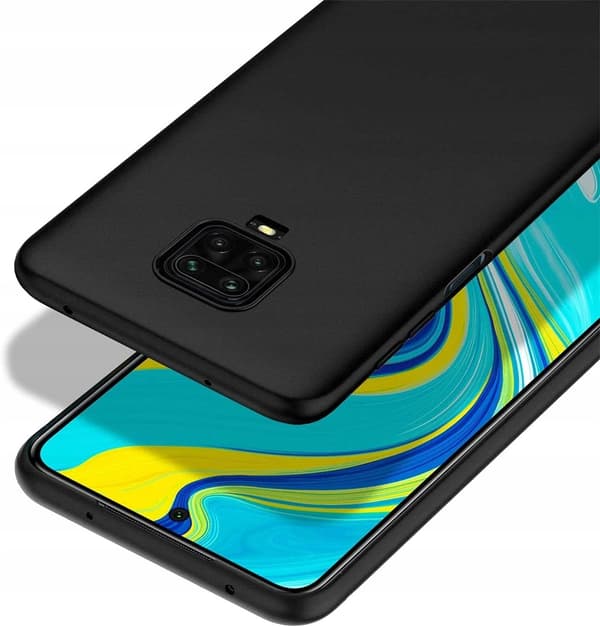 Etui til Redmi Note 9 Pro / 9s / 9 Pro Max Sort, Mat, Tyndt + 9H GLAS