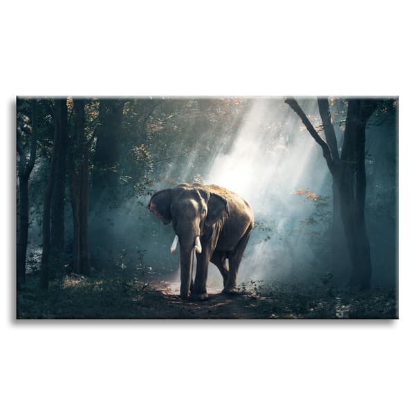 Lærredstryk Dyr Elefant 120x70 cm