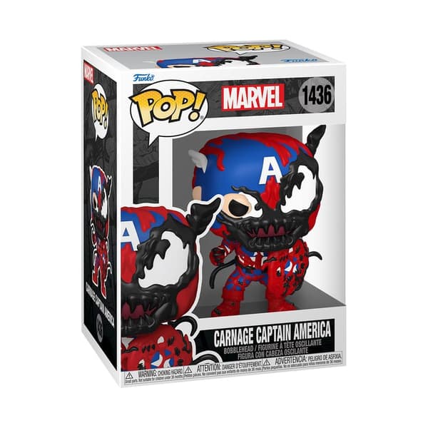 Funko POP Marvel 1436 Carnage Captain America samlerfigur