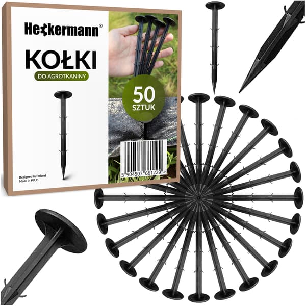 Nålar för agrotextil 16 cm svarta - 50-pack