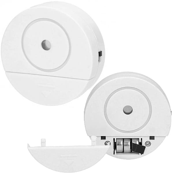 Trådlöst mini-stötlarm Vitt Batteridrivet 3xLR44 95dB