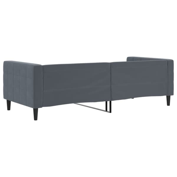 vidaXL Bäddsoffa mörkgrå 90x200 cm sammet