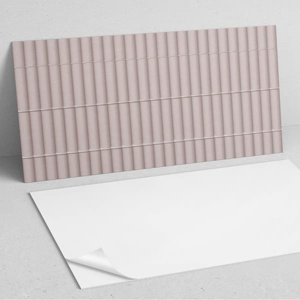 Monteringsklar vinylplade med tryk 120x60 cm parallelle teksturstriber