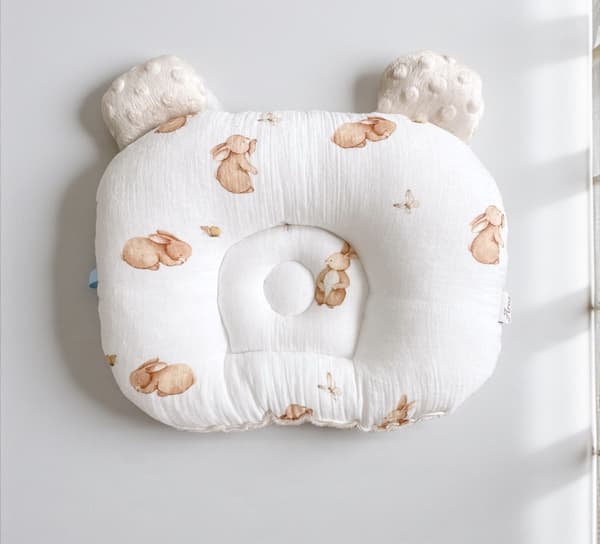 Muslin/minkyformet hovedpude (kaniner)