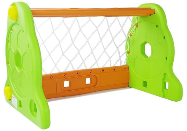 Grønt og orange børnefodboldmål