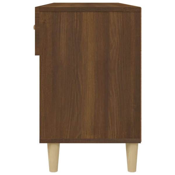vidaXL skoskab brunt egetræ 102x35x55 cm
