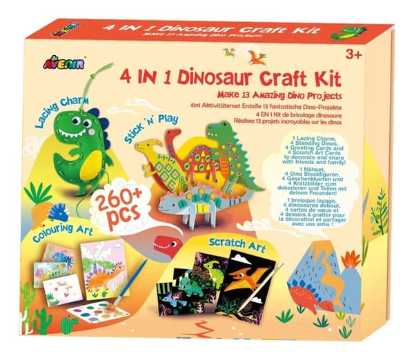 4-i-1 dinosaurbyggesæt
