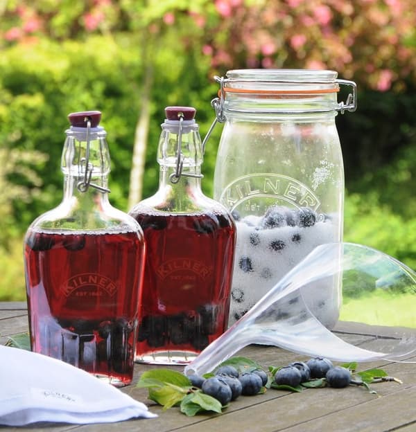 Karaff 0,2 l. Flaska med klipplock / Kilner