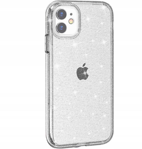 Fodral till IPHONE 11 GLITTER SHINE BAKSKORT + GLAS