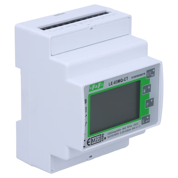 Trefas dubbelriktad mellanmätare, semi-indirekt, Modbus RTU, 100(5)A.