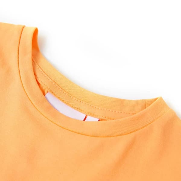 Børne-T-shirt, lys orange, 128