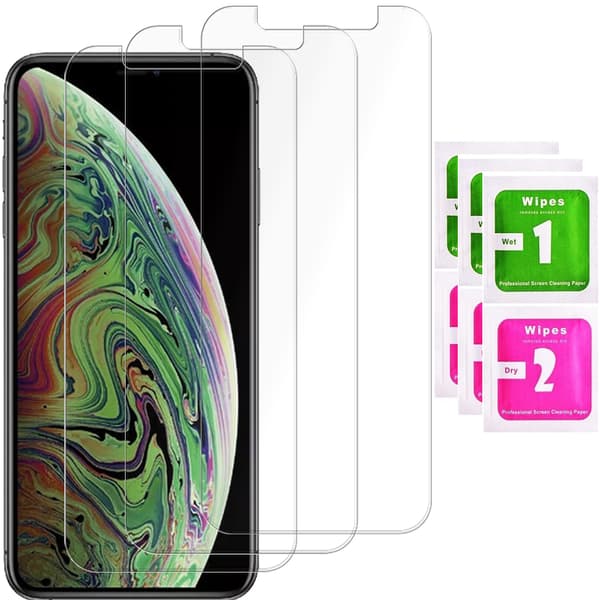 3x Härdat glas för Apple iPhone Xs Max Glas 9H | 3-pack