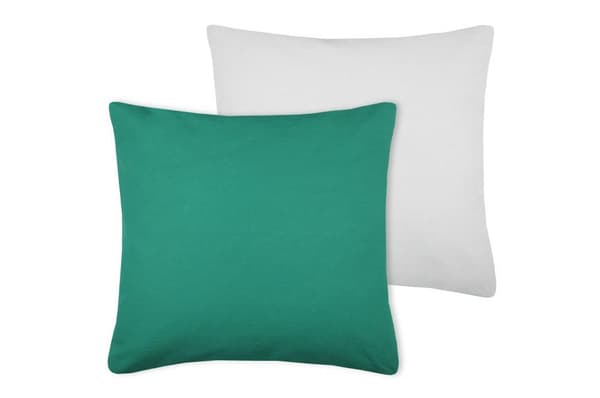 DUO pude 50x50 smaragdsølv
