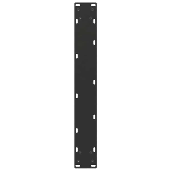 vidaXL sofabordsben, 2 stk., sort, 70x(72-73) cm, stål