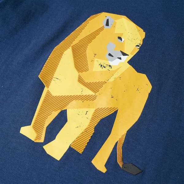 Barn-T-shirt, mörkblå, 128