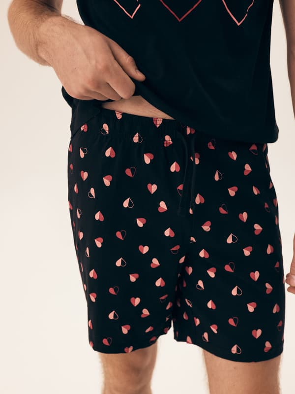Sweet Henderson Herrepyjamas | Sort, Pink L