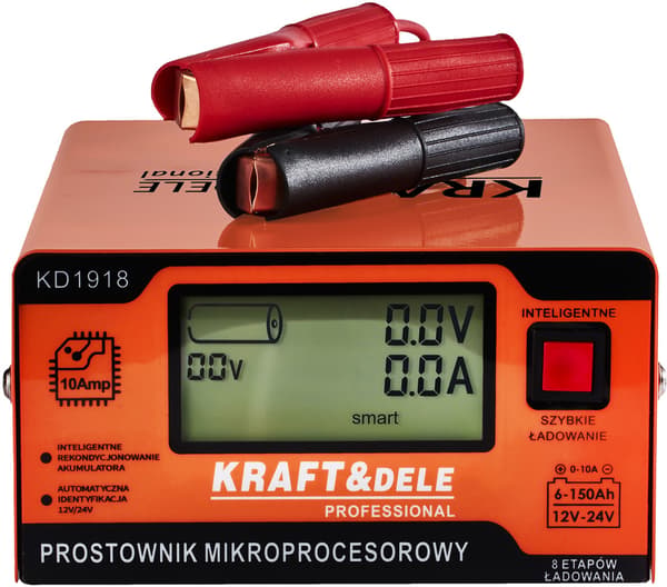 Mikroprocessor-ensretter 10A 12/24V KD1918