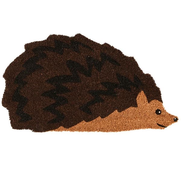 Dørmåtte af kokosfiber, pindsvin