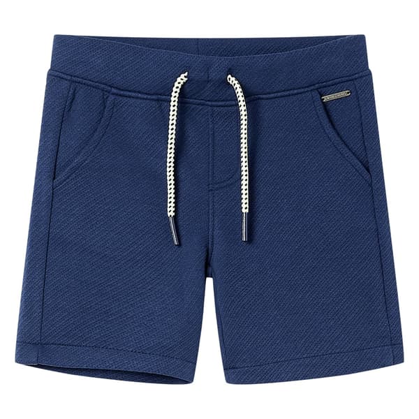 Barnshorts med dragsko, mörkblå, 140
