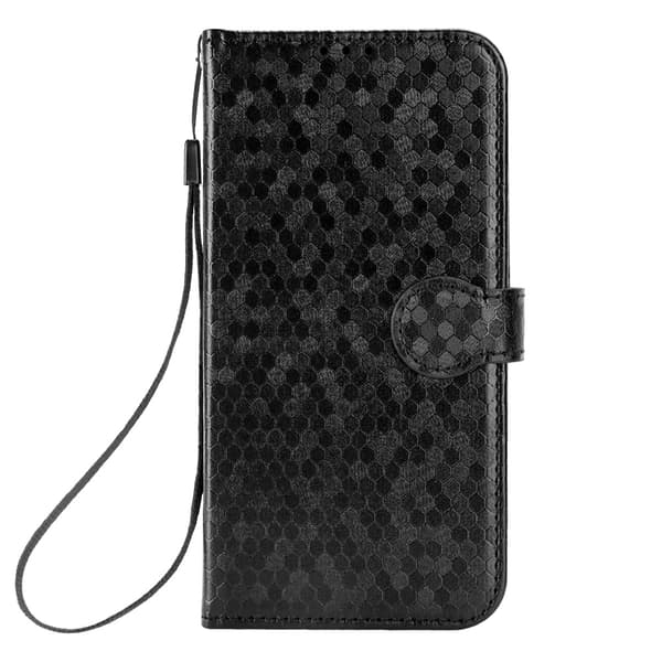 Realme Note 70T 4G Flip-etui, Pung med Rhombus, Sort