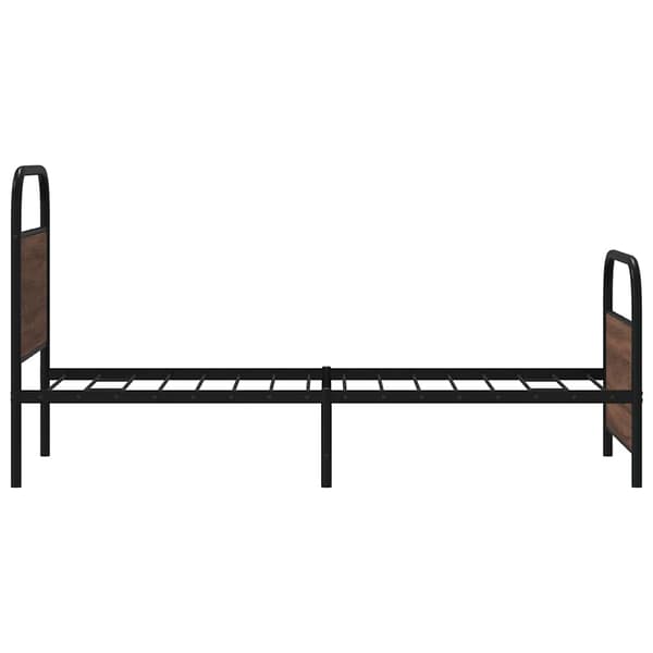 vidaXL Seng uden madras, 80x200 cm, brun eg