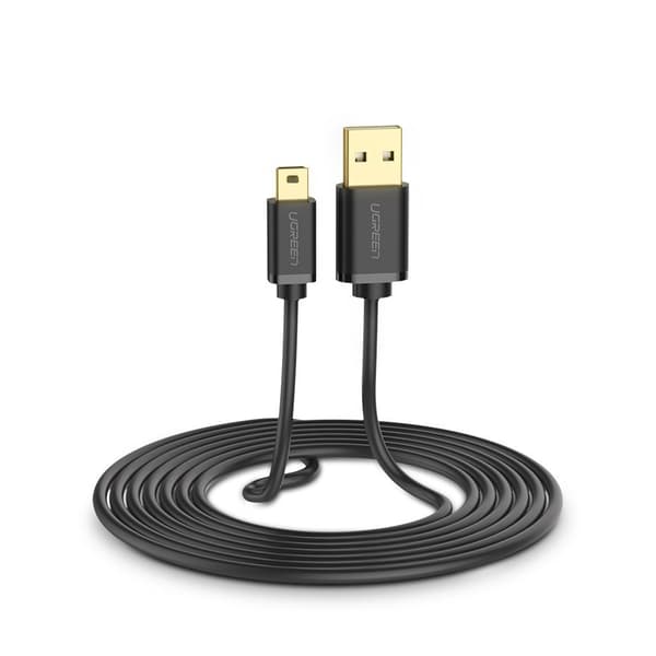 USB - mini-USB-kabel 480 Mbps 3m sort