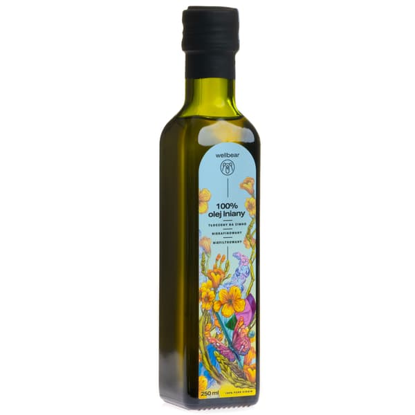 Wellbear - Kallpressad linfröolja - 250 ml
