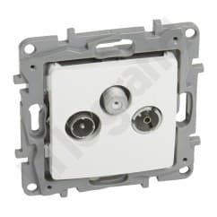 TV-RD-SAT termineringsstik 10 DB hvid niloe