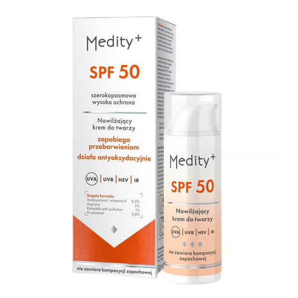 AVA Medity+ Multifunktionell återfuktande ansiktskräm SPF50 50ml