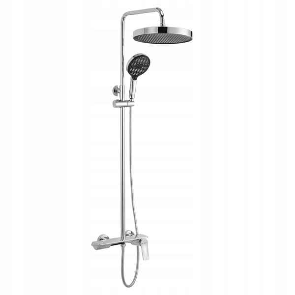 Duschset Silver Krom Blank Utanpåliggande Vision Rain Shower