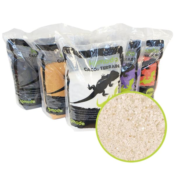 Komodo CaCo3 Sand White - spiseligt sand til krybdyr