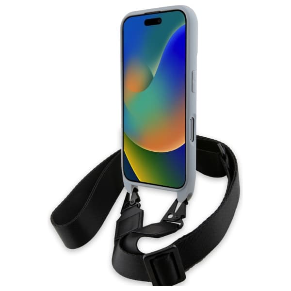 BMW M Edition Carbon Stripe & Strap Cover til iPhone 16 Pro, Grå