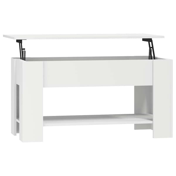 vidaXL Soffbord, Vitt, 101x49x52 cm, Träbaserat Material
