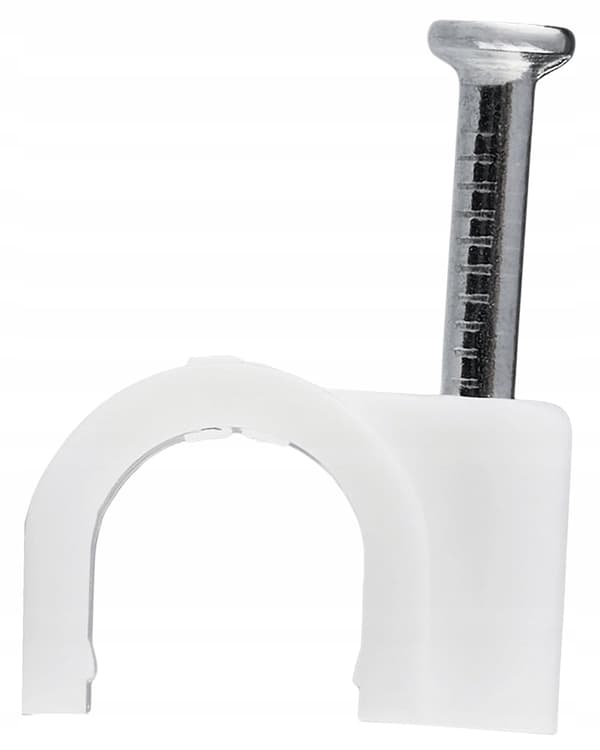 Conotech 7mm vita floppkabelhållare 100 stycken