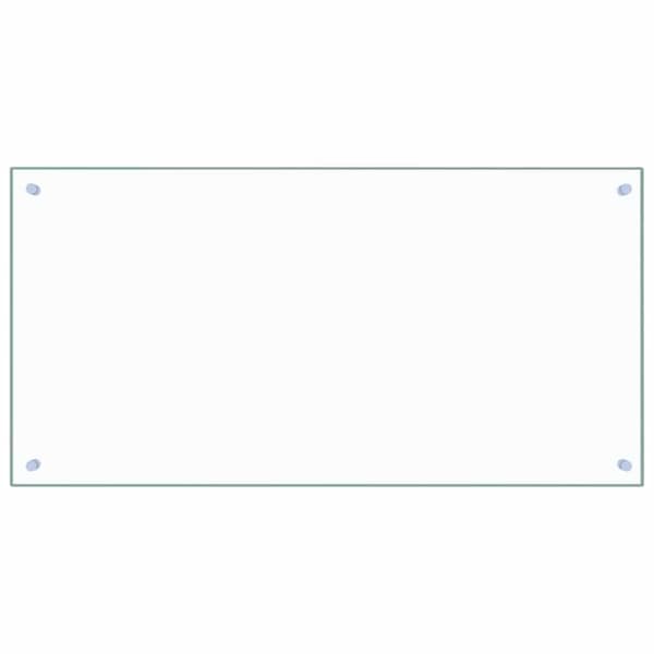 vidaXL Skyddspanel för kök, transparent, 100x50 cm, glas