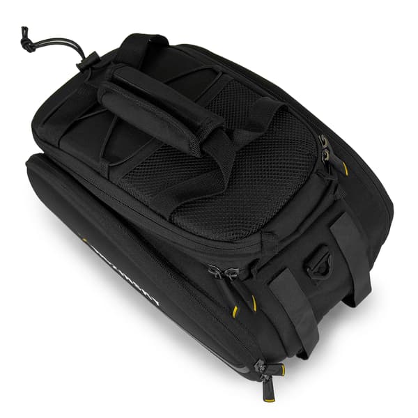 Stor cykeltaske 35l + regnslag sort