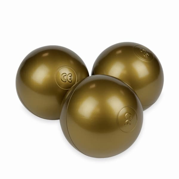Legetøjskugler ø7cm 200 stk. gammelguld